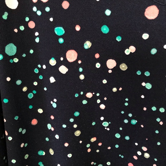 Like new EVRI 1X navy dotted blouse - Picture 4 of 5